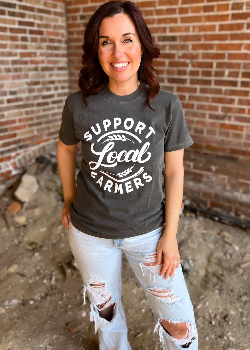 SUPPORT LOCAL FARMERS Graphic Tee   