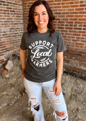 SUPPORT LOCAL FARMERS Graphic Tee   