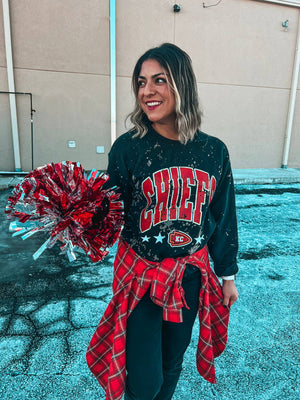 CHIEFS STARS BLEACHED SWEATSHIRT
