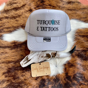 Turquoise & Tattoos Western Foam Trucker Hat