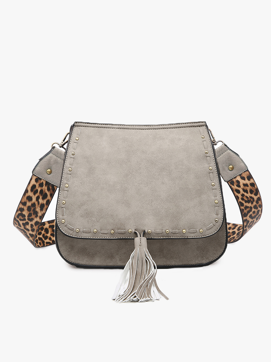 Bailey Crossbody with Print Contrast Strap