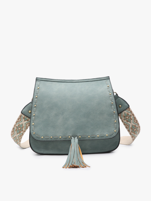 Bailey Crossbody with Print Contrast Strap