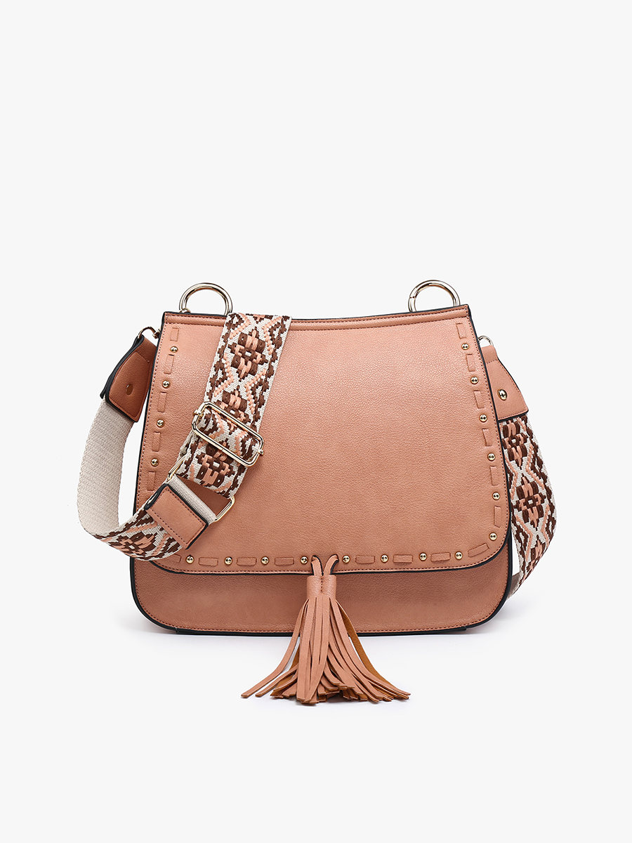 Bailey Crossbody with Print Contrast Strap