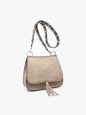 Bailey Crossbody with Print Contrast Strap