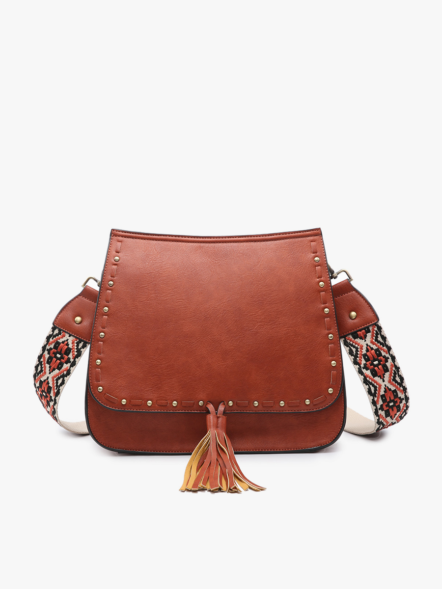 Bailey Crossbody with Print Contrast Strap