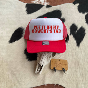 Put It On My Cowboys Tab Western Trucker Hat