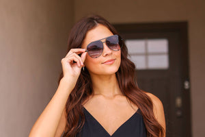 Black Gradient High Quality Aviator Sunglasses