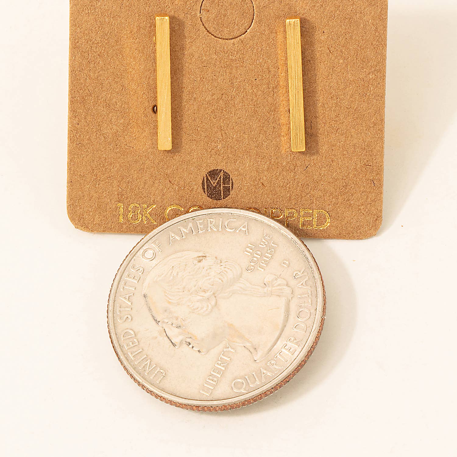 Dainty Bar Stud Earrings