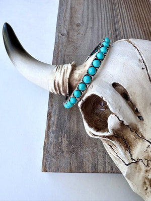 Western Stone, Turquoise Stone Stretch Bracelet