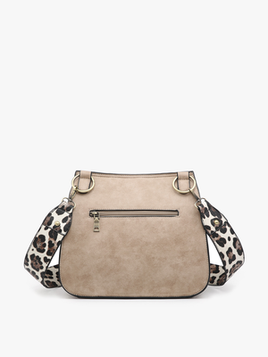 Bailey Crossbody with Print Contrast Strap