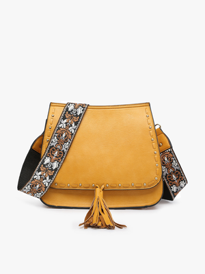 Bailey Crossbody with Print Contrast Strap