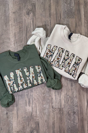 CAMO MAMA SWEATER