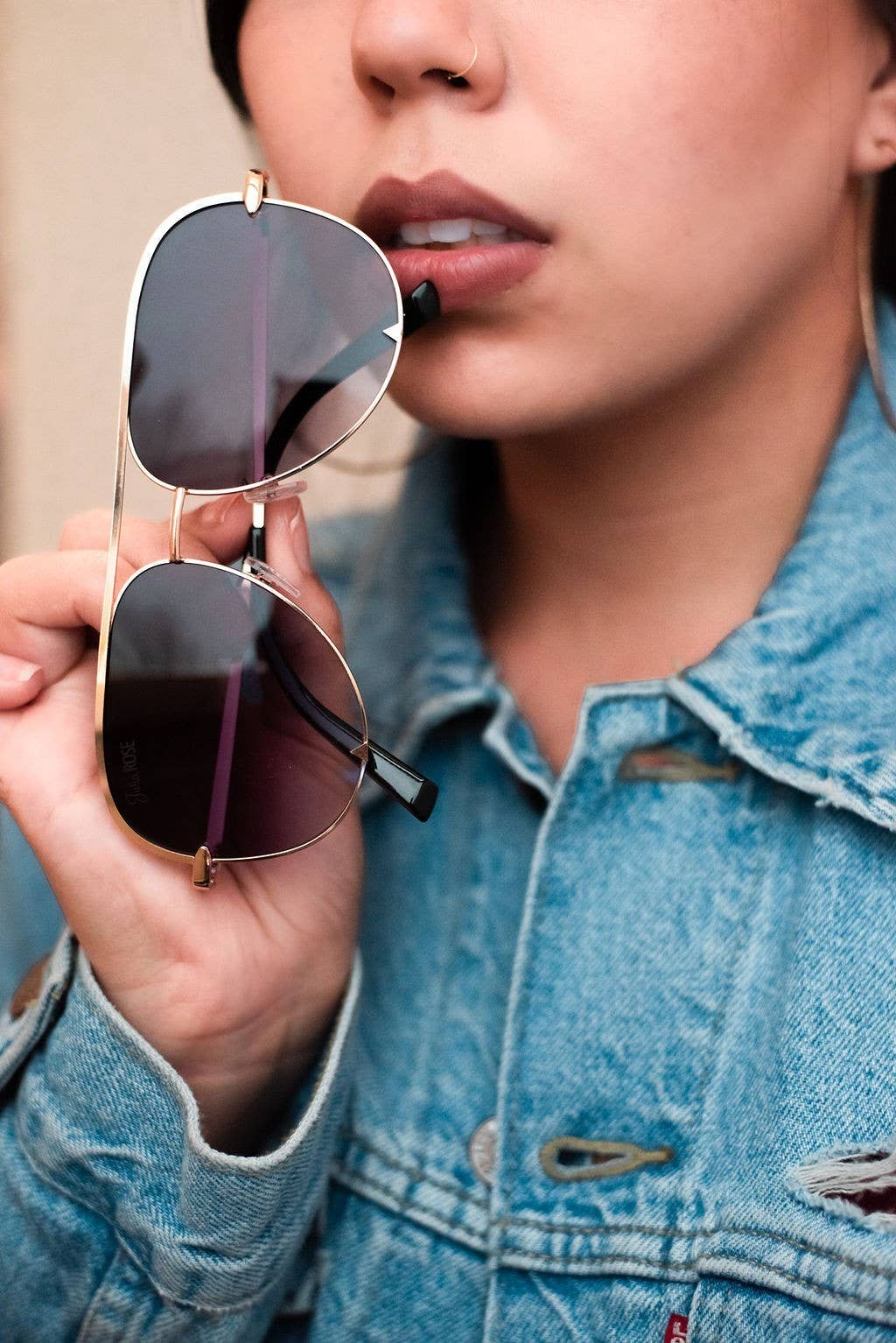 The Alex Gold/Gray- High Quality Unisex Aviator Sunglasses