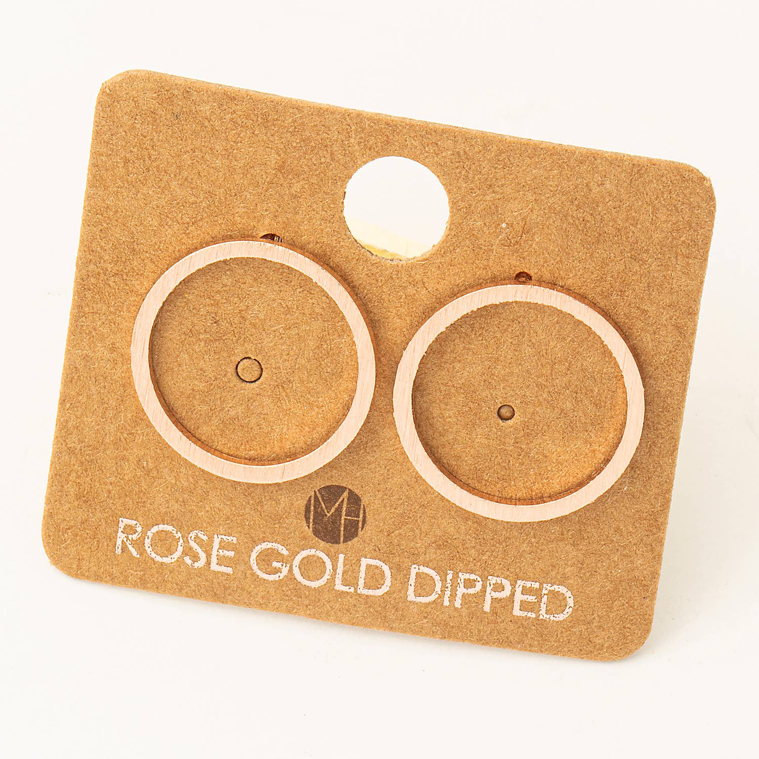 Circular Cut Out Stud Earrings