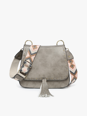 Bailey Crossbody with Print Contrast Strap