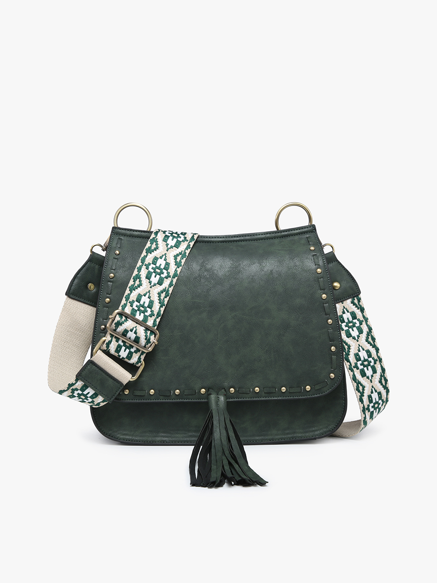 Bailey Crossbody with Print Contrast Strap