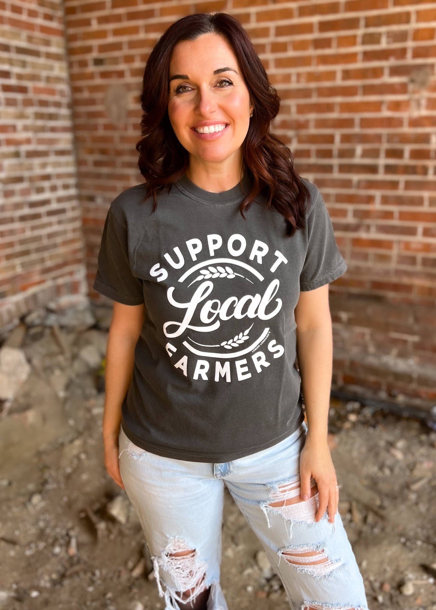 SUPPORT LOCAL FARMERS Graphic Tee   