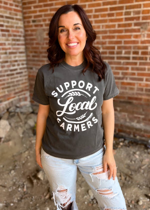 SUPPORT LOCAL FARMERS Graphic Tee   