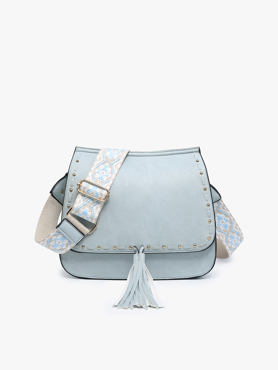 Bailey Crossbody with Print Contrast Strap