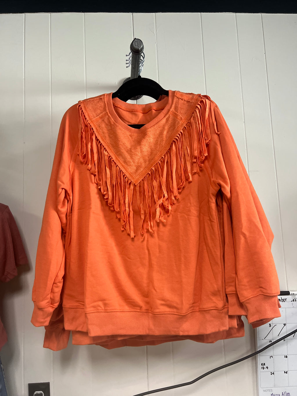 Fringe Pullover sweatshirt