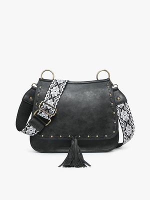 Bailey Crossbody with Print Contrast Strap