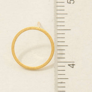 Circular Cut Out Stud Earrings