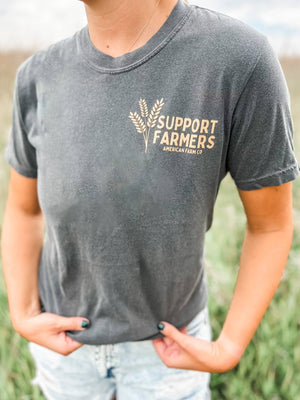 Western ‘Support Farmers’ Wheat Unisex Graphic Tee