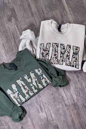 CAMO MAMA SWEATER