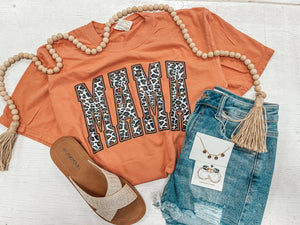 TERECOTTA LEOPARD MAMA TEE