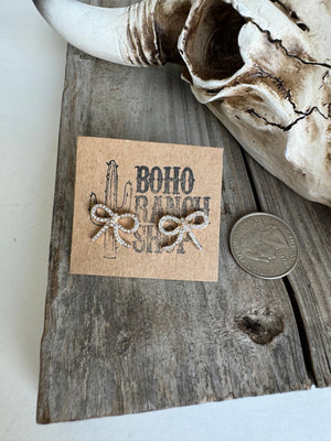 Western cut out paved Stud earrings