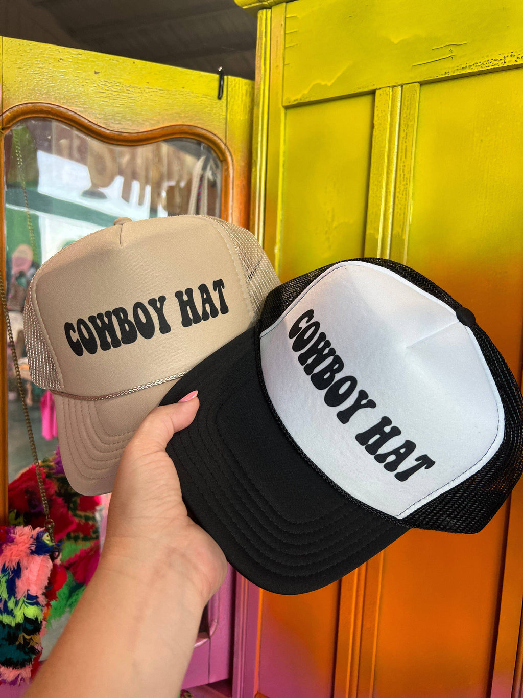 COWBOY HAT - Foam Trucker Cap - Multiple color options