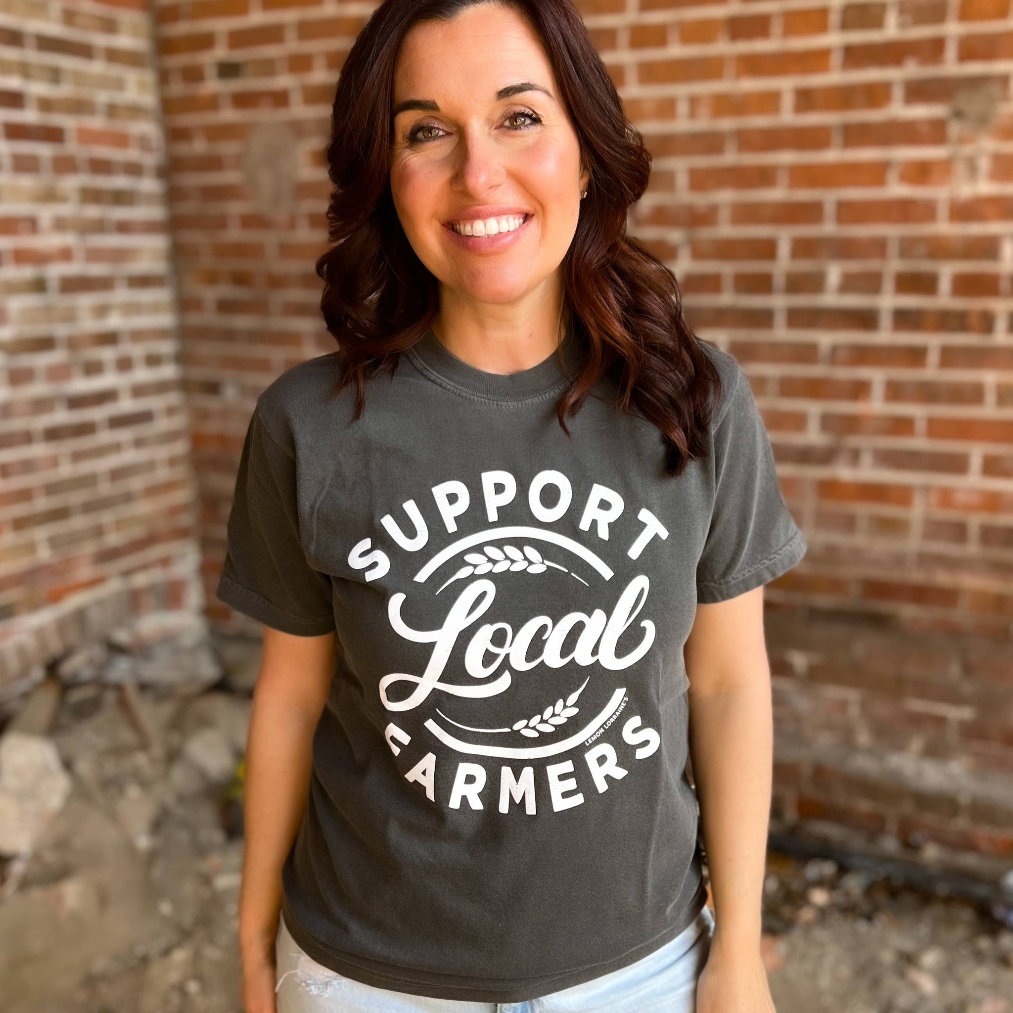 SUPPORT LOCAL FARMERS Graphic Tee   