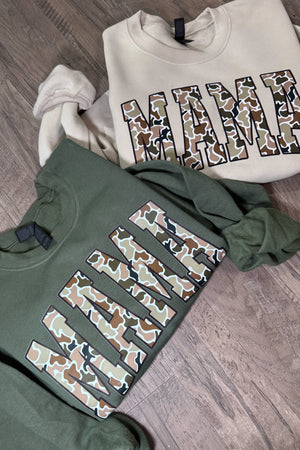 CAMO MAMA SWEATER