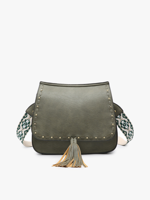 Bailey Crossbody with Print Contrast Strap